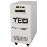 Stabilizator tensiune monofazat cu ServoMotor 24KW si sinusoidala pura + ecran LCD cu valorile tensiunii, TED Electric TED001962