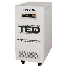 Stabilizator tensiune monofazat cu ServoMotor 24KW si sinusoidala pura + ecran LCD cu valorile tensiunii, TED Electric TED001962
