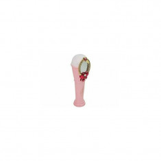 Oglinda magica karaoke roz, cu microfon si USB, pentru fetite, LeanToys, 7815