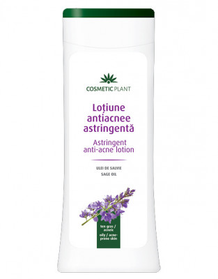 Lotiune Antiacnee cu Ulei Salvie Cosmetic Plant 200ml foto