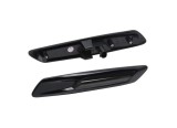 Set lampa semnalizare laterala BMW Seria 5 (F10/F11), 2011-2013, partea stanga, LED; negru rim, fumuriu; TUNING,