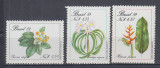 BRAZILIA 1989 FLORA SERIE MNH, Nestampilat