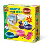 Set creativ pentru copii acuarele pentru ferestre stickere,+6 ani, SES Creative