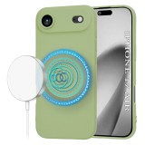 Husa silicon iPhone 17 Air Asteroid GSM SoftFlex MagSafe, verde