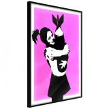 Cumpara ieftin Poster - Banksy: Bomb Hugger, cu Ramă neagră, 40x60 cm