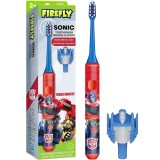 Periuță de dinți electrică pentru copii Firefly Sonic Transformers, cronometru de 2 minute, ventuză Stand-Up