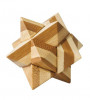 Joc logic IQ din lemn bambus Star, cutie metal, Fridolin