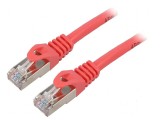 Cabluri patch F/UTP 6 litat CCA PVC roșu 10m 26AWG, Lanberg