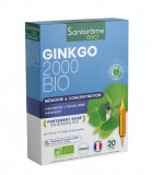 Ginkgo Bio 2000, 20 fiole x 10ml, Santarome Bio