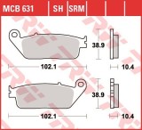 Set placute frana fata TRW MCB631SRM - Yamaha VP 125 X-City - YP 125 R X-Max - VP 250 X-City - YP 250 R X-Max - YP 400 R X-Max