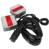 Cumpara ieftin Set stopuri LED cu cinci functii 12V cu magnet si cablu 7,5m pentru remorci, platforme, rulote si altele.
