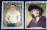 Monaco 1981 arta pictura Rembrandt , Picasso 2v nestampilata, Nestampilat