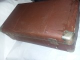 Geamantan Valiza Veche RARA cu Cheie, Stil Ceaușist, 50cm, Colectie/Decor