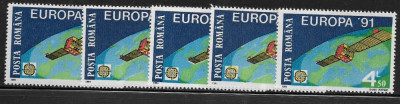 1991-LP 1252-Europa &amp;#039;91-CEPT, x5 foto