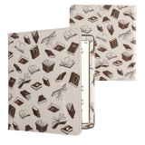 Husa cu buzunar Kwmobile pentru Onyx Boox Leaf 2, Multicolor, Piele ecologica, KWM000023PT003C