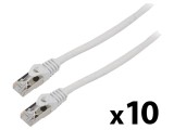 Cabluri Patch LANBERG F/UTP 6 litat CCA PVC gri 3m 26AWG - 10 buc.
