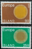 B3494 - Islanda 1970 - Europa-cept 2v. neuzat,perfecta stare, Nestampilat
