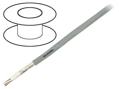Cablu de Control SUPERTRONIC 4x0,34mm2 Gri foto