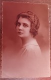 QW18 20 - Fotografie foarte veche - Distinsa doamna - anii 1920, Alb-Negru, Romania 1900 - 1950, Portrete