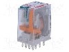 Releu electromagnetic, 24V DC, 6A, 4PDT, serie R4N, RELPOL - R4N-2014-23-1024-WTLD