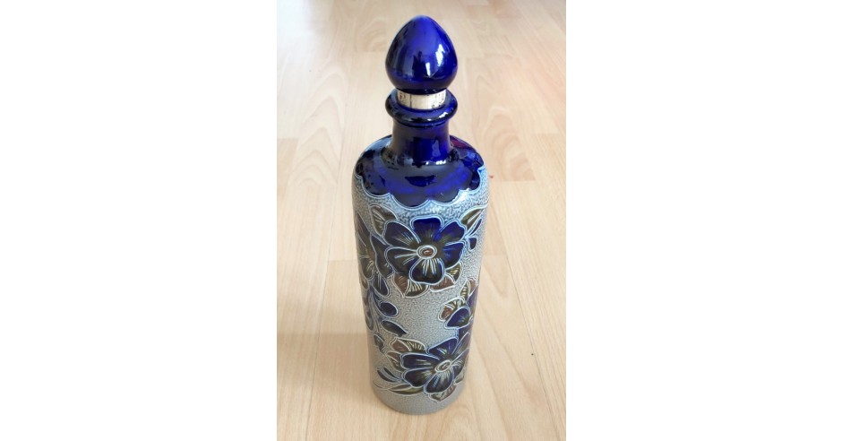 Sticla cu dop - decorativa / tarie / rachiu - ceramica Germania - 700 ...