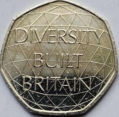 50 pence 2020 Marea Britanie, Diverse Britain, km#1818 foto