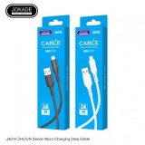 Cablu de date, JOKADE JA010, ZHIZUN Series, USB - Micro USB, 3A, 1m, Alb, Blister