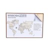 Harta lumii puzzle 3D de perete (L), Wooden City