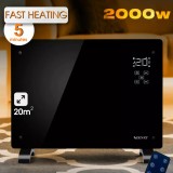Zenet ZET-530 convector electric de podea/perete, panou de &icirc;ncălzire, din sticlă