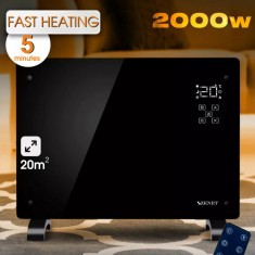 Zenet ZET-530 convector electric de podea/perete, panou de &icirc;ncălzire, din sticlă