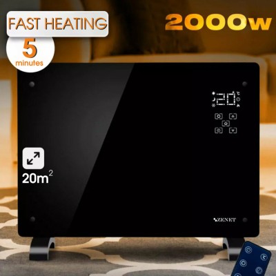 Zenet ZET-530 convector electric de podea/perete, panou de &amp;icirc;ncălzire, din sticlă foto