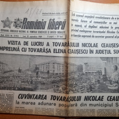 romania libera 18 septembrie 1989-vizita lui ceausescu in suceava si botosani