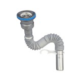 Cumpara ieftin Sifon flexibil profesional cu cap mic, gri, 1&quot;1/2 - 40 mm