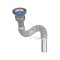 Sifon flexibil profesional cu cap mic, gri, 1&quot;1/2 - 40 mm