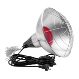 Suport bec infraroșu Fermag, Premium, pentru &icirc;ncălzire pui, purcei, miei și reptile, dimabil, 30 cm, cablu 5 m, bec 100 W inclus