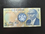 LESOTHO 5 MALOTI 1989 UNC
