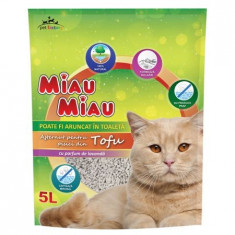 Pachet 6 x Nisip pentru pisici Miau Miau, Tofu Lavanda, 5L foto