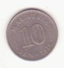 Malayesia 10 sen 1976, cablare &icirc;ngustă &icirc;n jurul marginii., Asia, Cupru-Nichel