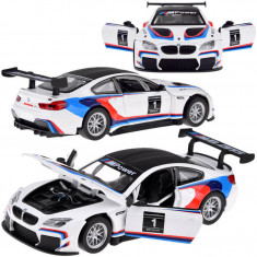 BMW M6 GT3 la scară 1:32 scară de metal mașină sport de sunet de lumină ZA4613