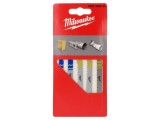 Set P&acirc;nze de Fierăstrău Milwaukee - 5 Bucăți pentru Lemn, Plastic și Metal
