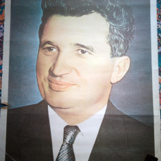 De vanzare tabloul oficial Nicolae Ceausescu si Lenin