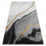 Exclusiv EMERALD covor 1017 glamour, stilat, marmură negru / aur, 200x290 cm