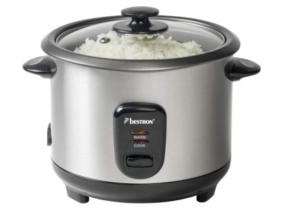 Aparat de gatit orez Bestron ARC100, pentru 4-6 persoane, 1L, 400W, argintiu - SECOND foto