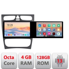 Navigatie Mercedes C W203 2000-2004 Kit-clk Edotec 2 ecrane 8 core 4+128 21.6 inch Incell android Wifi 5Ghz gps internet Q CarStore Technology