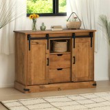 Cumpara ieftin Bufetă HALDEN 2 uși glisante 112x40x80 cm lemn masiv