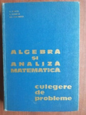Algebra si analiza matematica culegere de probleme- H. Donciu, D. Flondor foto