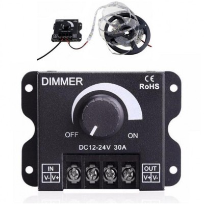 Controler Manual Variator LED Dimmer 12-24V 30A 122430 18A076 XXM foto