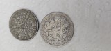 Lot argint 1/2 mark 1905 si 6 pence 1928