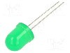 Dioda LED, 10mm, galben-verde, 45mcd, 20mA, 1,6...2,4V, LUCKYLIGHT - 1003GD2R-1B