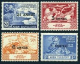 Aden, Kathiri State 1949 - Aniversare UPU, supratipar, serie neuzata